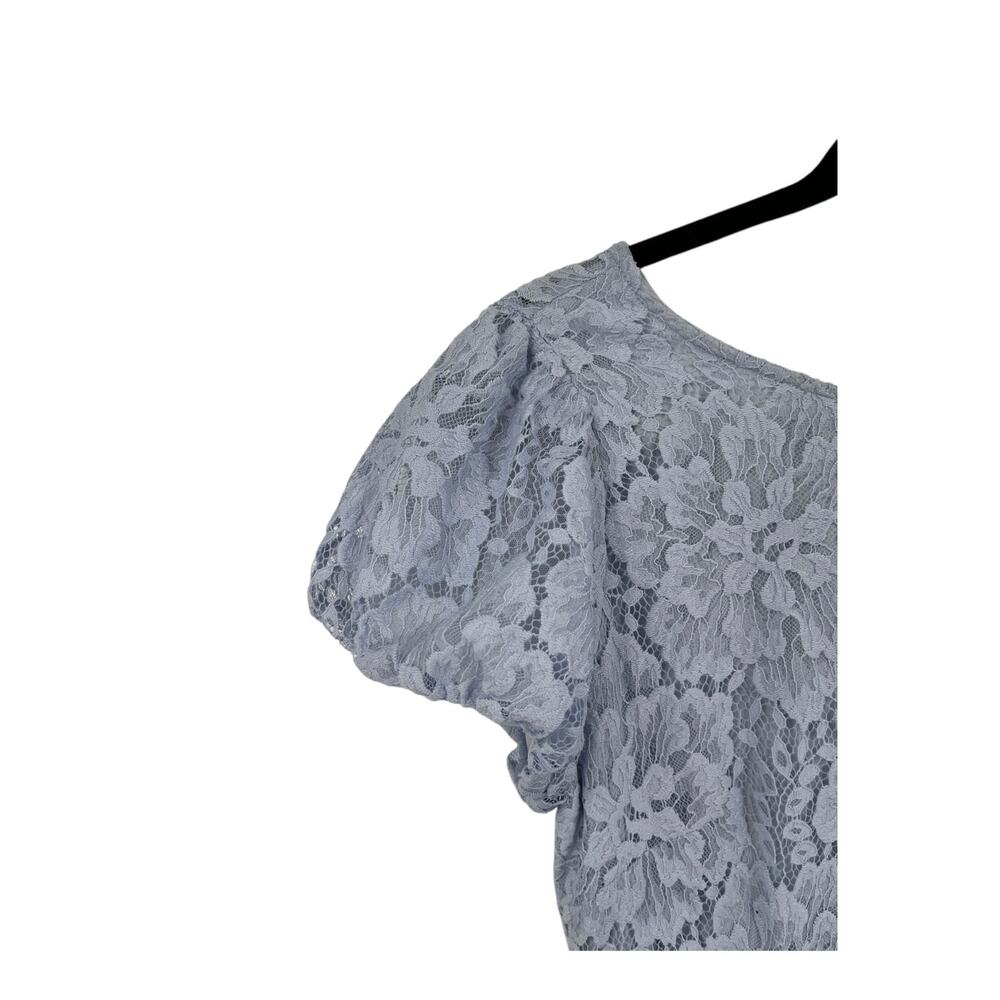 Free People Dress Hailee lace minidress light blue size Small S - Picture 6 of 8